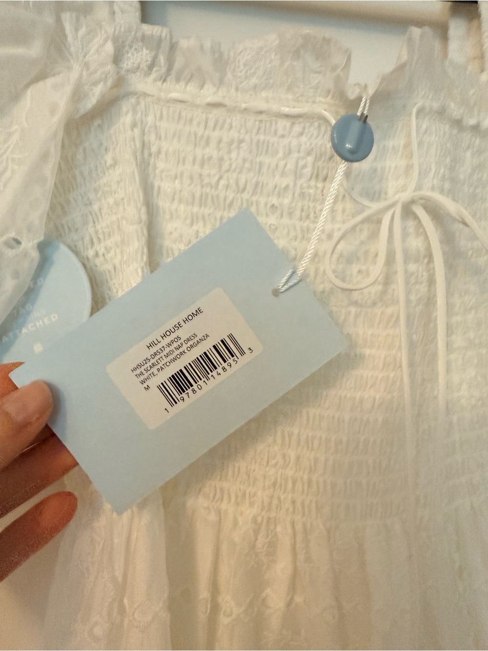 Hill House Scarlett Nap Dress patchwork organza Maxi Dress - Picture 5 of 6